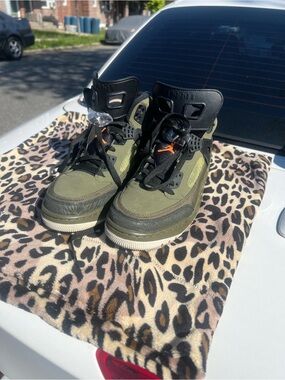 ‘18 Jordan Spizike Olive Green n Blk.(Men 9.5) Classics